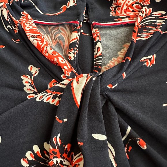 Tommy Hilfiger Floral Twist Front Sleeveless Tank Shell Top Women's Medium - Picture 6 of 7